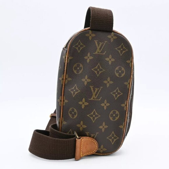 LOUIS VUITTON Pochette Gange Shoulder Bag Monogram Brown Spain M51870 78YE463 - Picture 3 of 16